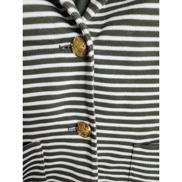 Lauren Ralph Lauren knit sweater blazer sz S olive green preppy old Money career - Picture 2 of 10